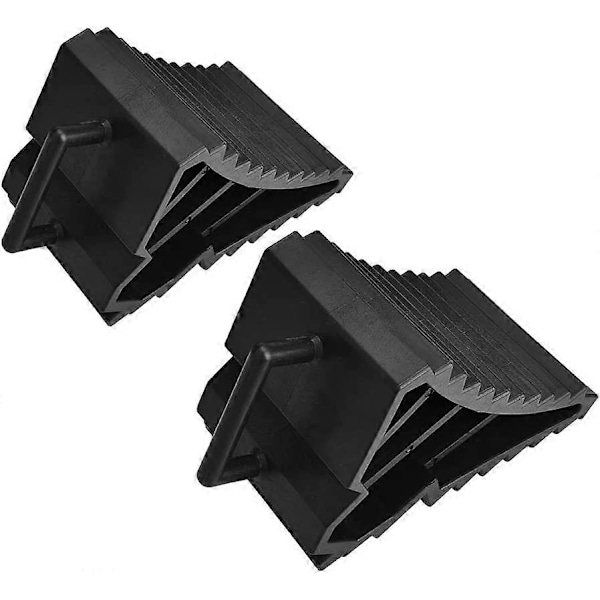 2 st ABS Hjulstopp Kraftiga Bil Anti-Slip Block Justeringsblock
