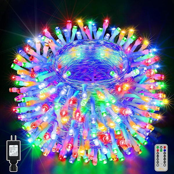 Ollny Julbelysning Utomhus, 396LED 40M Julgransbelysning Wat Multicolor 396 LEDs