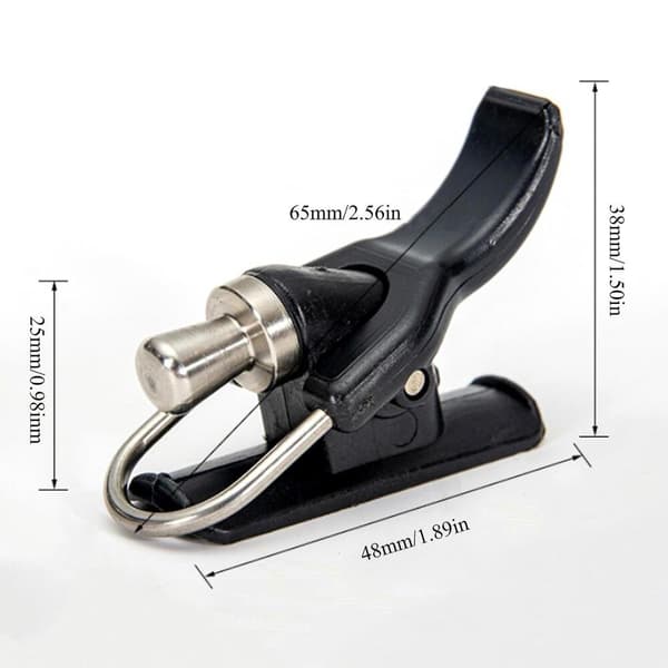 Tumknapp Surf Casting Clip Fiskfinger Skydd Trigger Barrel Clamp