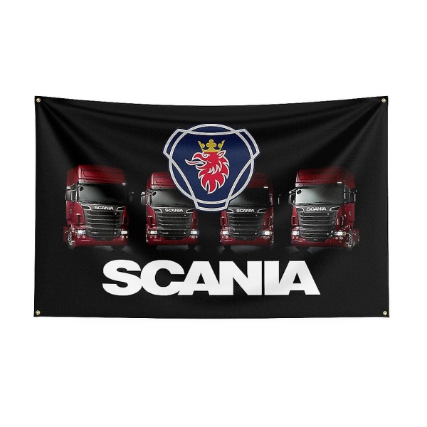 Tib 3x5ft Scania Racingbil Flagga för Dekoration E 120 x 180cm