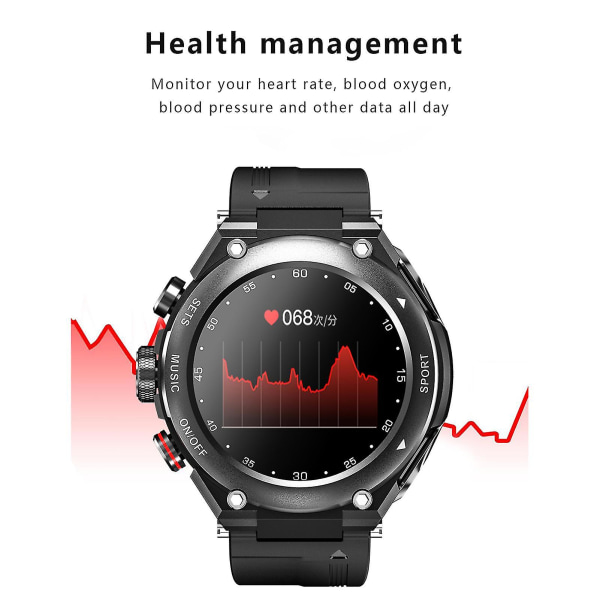 T92 Smart Watch med trådlöst hörlurar 2 i 1 aktivitetsarmband Bt Ea