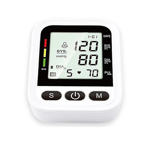 Digital LCD-skärm Övre Arm Blodtrycksmätare Elektronisk Sphygmoma