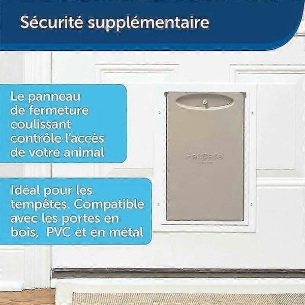 3-panel isolerad aluminium husdjursdörr för extremt väder