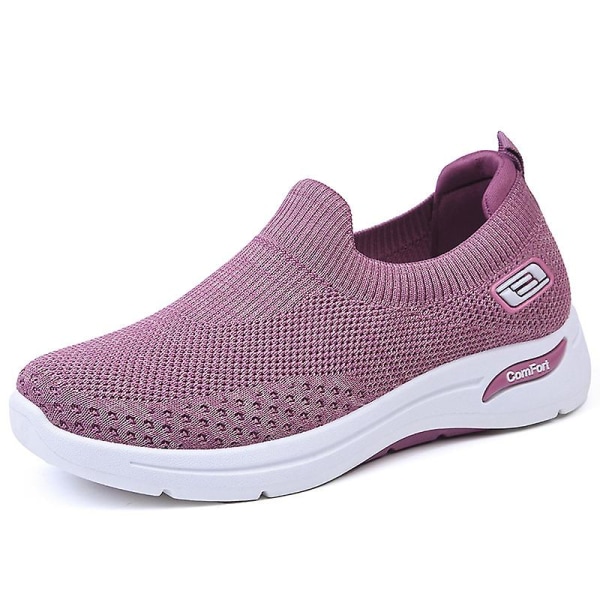 Ortopediska Slip on Sneakers för kvinnor (GET IT) Purple 36