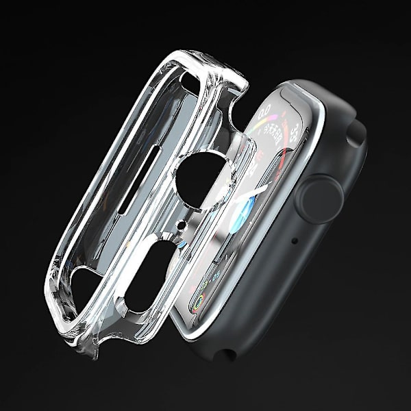 Bebetter Shxx 2-pack kompatibel för Apple Watch Case [inget skärmskydd Transparent 41mm