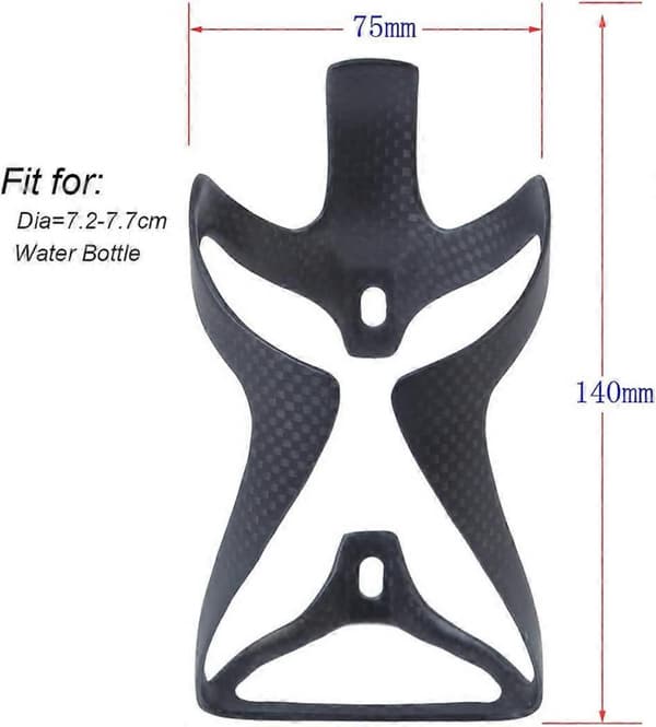 Ultralätt Flaskhållare i Full Kolfiber för Cyklar, 2-pack