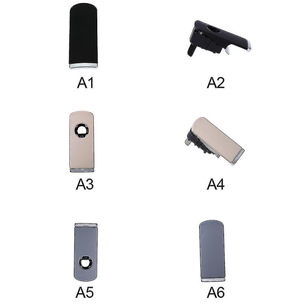 Handskfack Lock Handtag Öppen/lås avdragare Handskfack Cover med hål F Gray Without holes