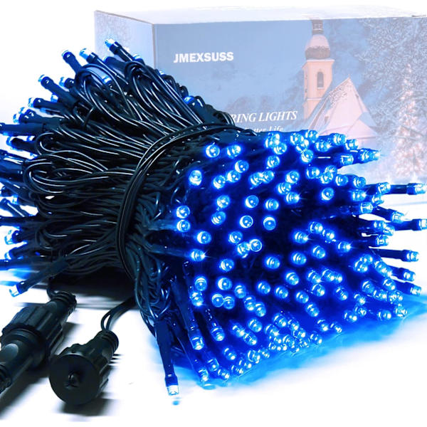 200 LED Flerfärgade Julbelysning Utomhus Vattentät, Utbyggbar 20m Blue Connectable 200 LED