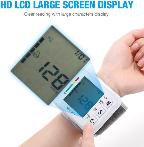 Blodtrycksmätare, med justerbart armband och LCD-display-DYDZ