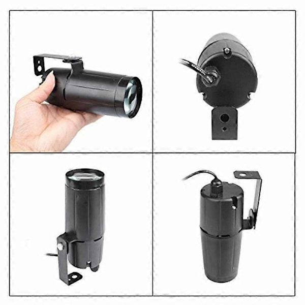 3W RGBWYP LED Pinspot Spotlights Discospegelboll Beam Projektor Spotlampa Disco Hemfest DJ Show Scen Dekor Belysning