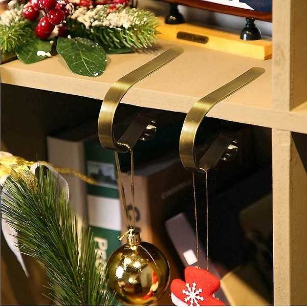 Julstrumporhållare för Mantel Set om 4 Julstrumporhållare