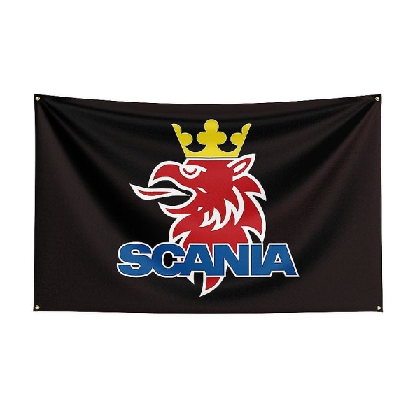 Tib 3x5ft Scania Racingbil Flagga för Dekoration I 90 x 150cm