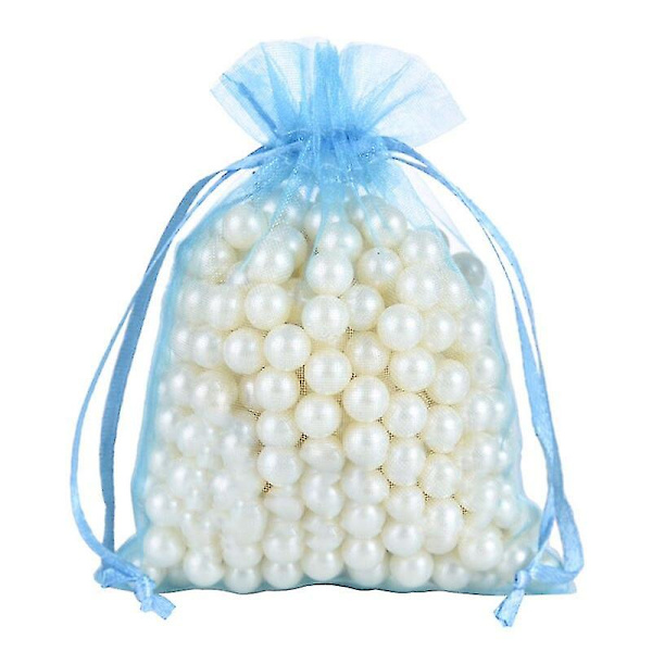 100 st 22 Färger 7x9 9x12 10x15 13x18 Cm Ritade Organzabägare Smycken net 7x9cm 100pcs