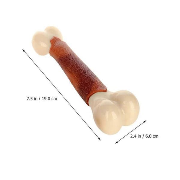 Tuggleksak för hundar, benformad, för tandrengöring, 2-pack