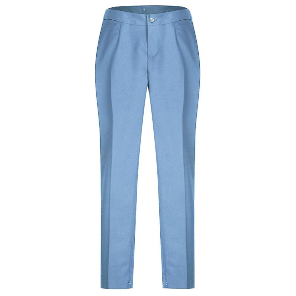 Allthemen Dam 2-delad Office Lady Business Slim Fit Blazer Byxor Light Blue S