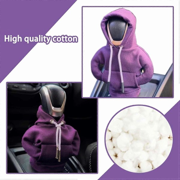 Växelspakshoodie, Universell Bilväxelspaksknoppskydd Växelspakshoodie, Växelspaksknopp Hoodie Skydd Bilinteriör Hoodie