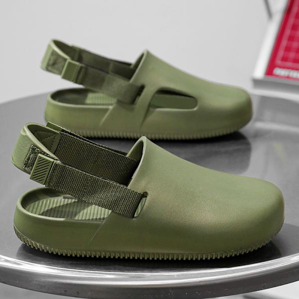 Sandaler för kvinnor och män Spänne Justerbara Slides EVA Flat Sandals Träskor 41