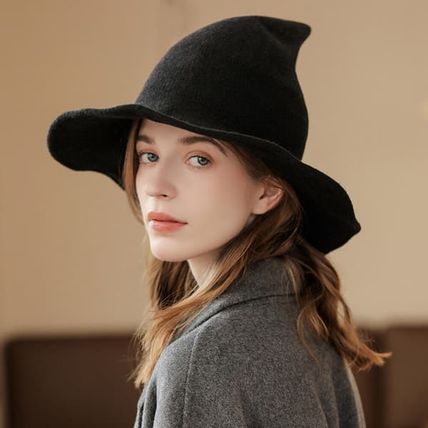 Modern ull Jul fest häxhatt vinter varm hatt Grey