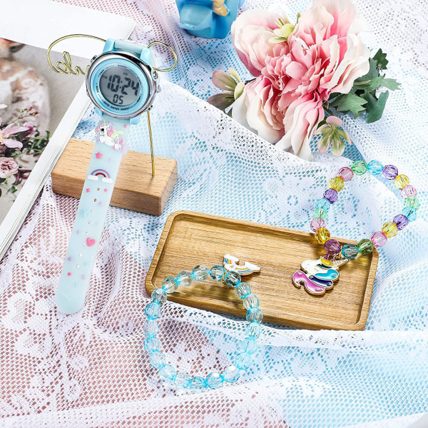 3-pack Barn Unicorn Klocka och Armband Digitalt Söt stil