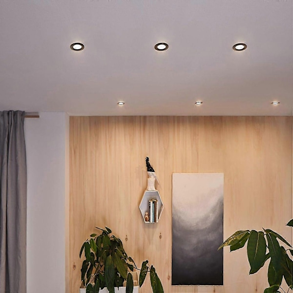 GU10 LED-lampa, 5W motsvarande 40W, 400LM, Varmvit 3000K, Belysningsset med 6 standard LED-lampor