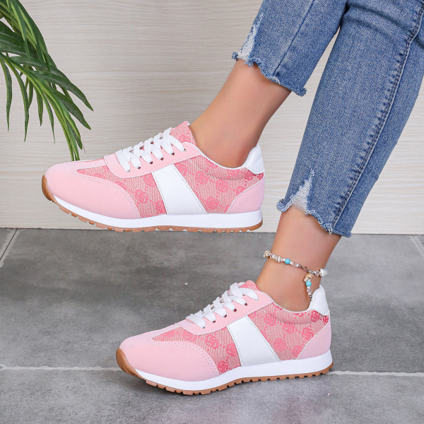 Cortez Style Dam Sneakers Ortopediska Dam Sneakers Sneakers Pink 41