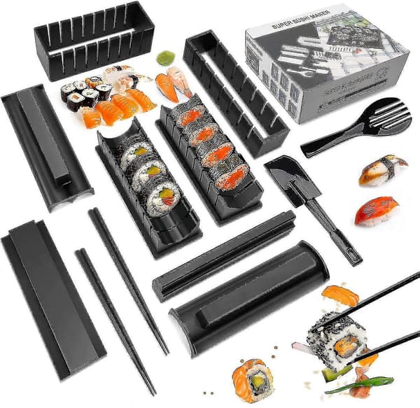 Sushi Making Kit Sushi Maker 12 st Plast Premium Set Sushi Verktygsset Sushi Risrulle
