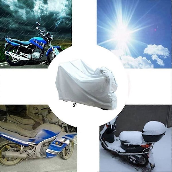 Motorcykelöverdrag, 210x120cm Cykelöverdrag för Cyklar, Vattentätt Utomhus Motorcykelöverdrag, Fågelspillning, Vattentätt