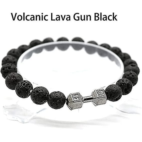3st Traintough hantelarmband, högkvalitativa män pärlarmband Vo