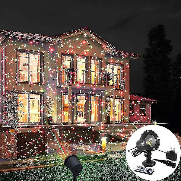 LED-projektor för utomhuslandskap, scen, julbelysning, projektion av ljusklot UK Plug