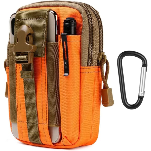 Taktiska Midjeväska, Universal Utomhus Midjeväska | Molle EDC Pou 5 apelsin02