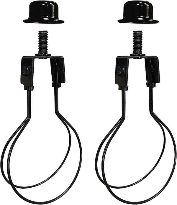Lamphållare harpa adapter kit - 2-pack (Svart)