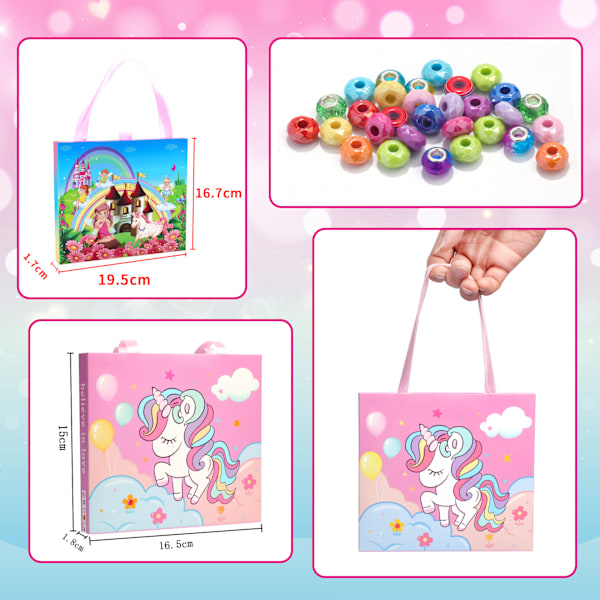 Adventskalender - 58 st Unicorn DIY Armband Utsökt set,