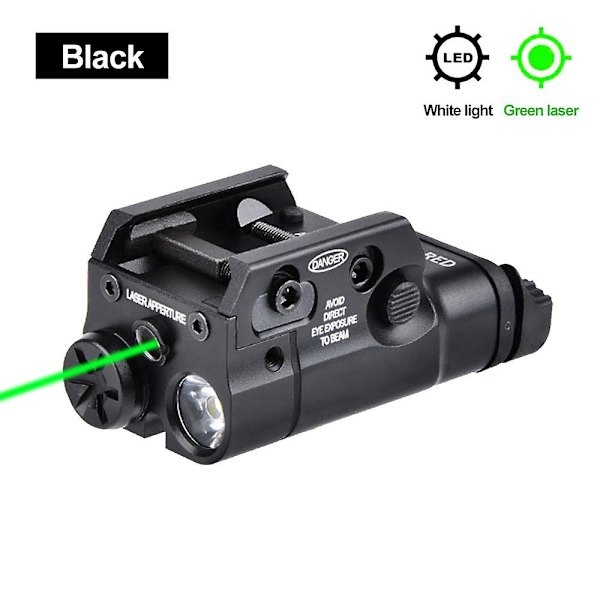 Taktisk Xc2 Airsoft Jakt Ficklampa Röd/Grön Punktlaser Med Vit Red Laser (Tan)