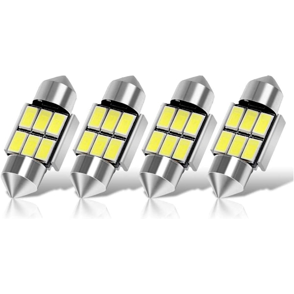 Autobulbs Festoon C5W LED-lampor 31mm 6000K Xenonvitt Ljus 6-S STYLE2