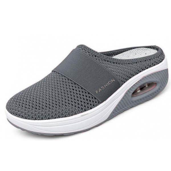 Luftkudde Vandringsskor Andningsbara Casual Mesh Slip On Vandring Dark Grey 41