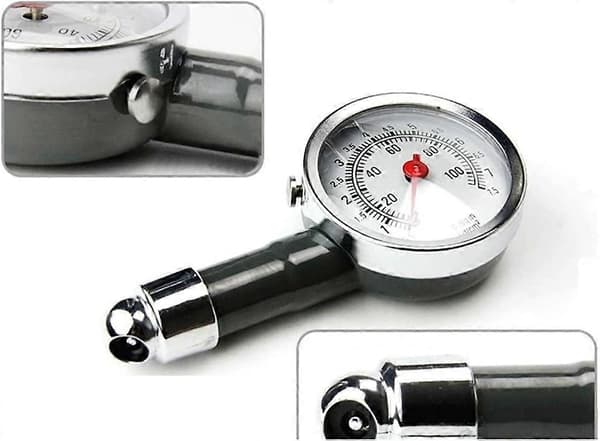 Däcktrycksmätare, portabel 100 Psi däcktrycksmätare för lastbilsdäck