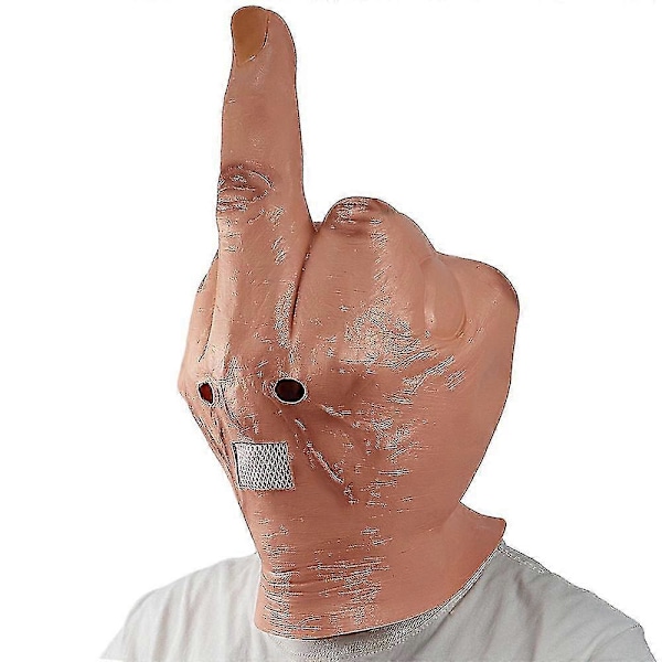 Bebetter Förakta Långfingret Helhuvudsmask Ond Karneval Halloweenfest Cosplay Prop_SJJYV