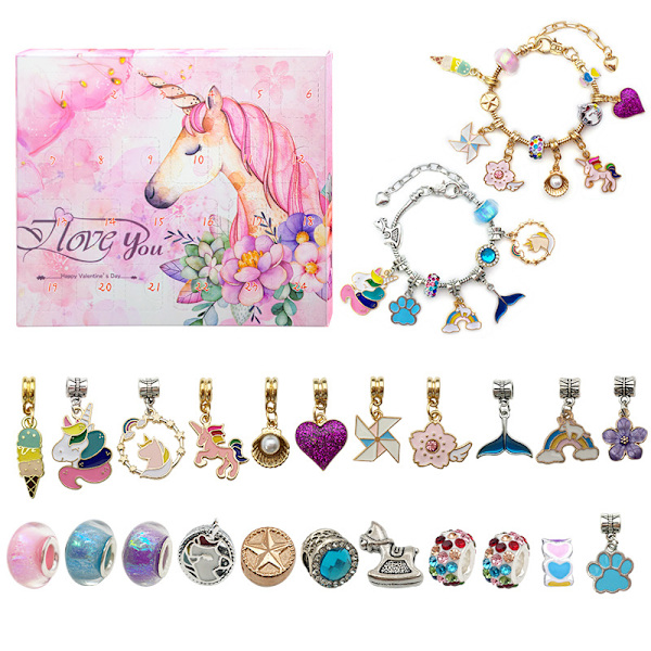 2024 Unicorn Blind Box 24 Hours Countdown Calendar Box Diy Colorful Cr