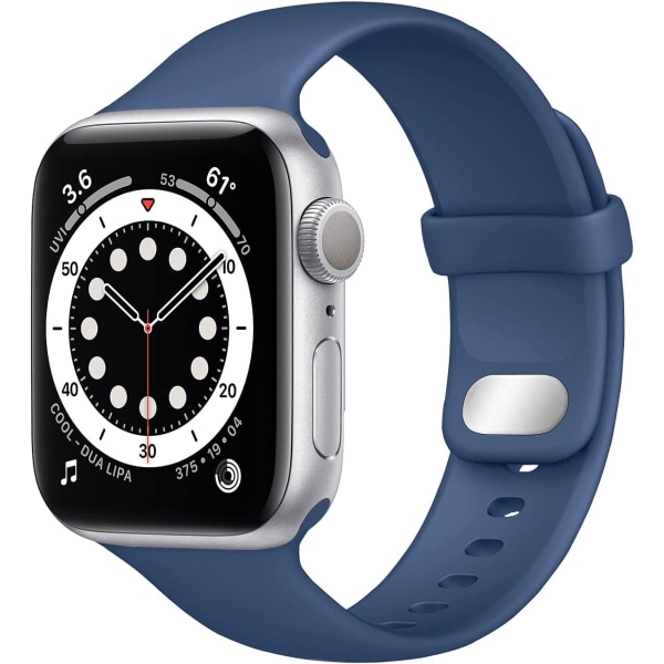Kompatibel med Apple Watch -remmar 42mm 44mm 70mm Havsblå 38/40/41 mm