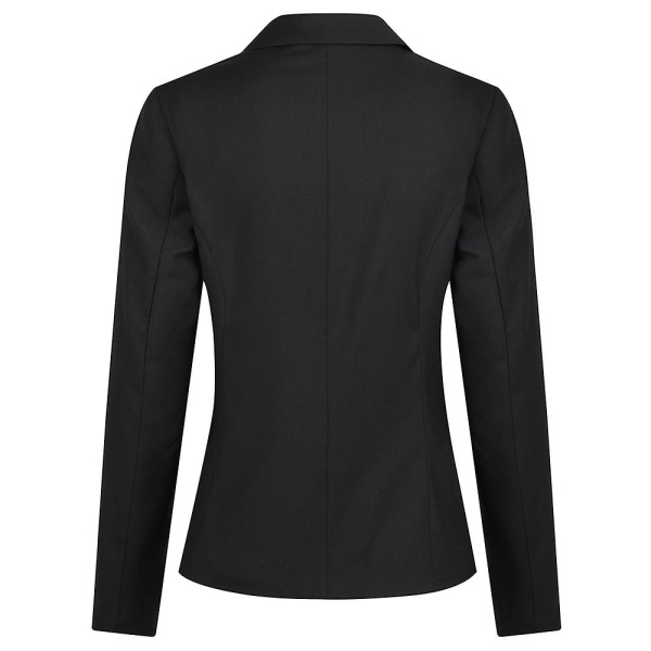 Allthemen Dam 2-delad Office Lady Business Slim Fit Blazer Byxor Black L