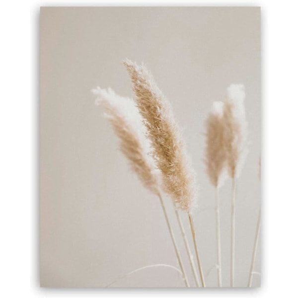 Målardukstryck Pampasgräs, Boho Botanisk Affisch Bilder 20x30cm(8x12in)x3 Oramad