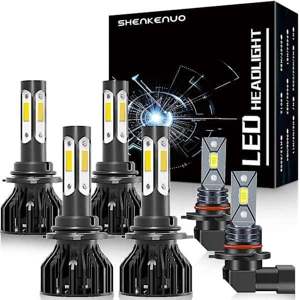 För Dodge Ram 1500 2500 3500 2-strålkastare 2009-2012 9008 Led Hög/låg B With Projector 2016-2018