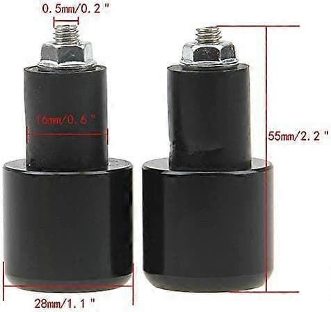 2 st 7/8 tum 22mm Motorcykelstyre Ändpluggar