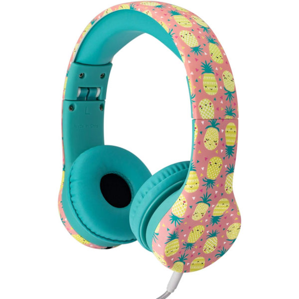 Snug Play+ Barnhörlurar med volymbegränsning för småbarn (pojkar/flickor Pineapples