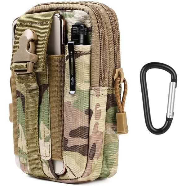Taktiska Midjeväska, Universal Utomhus Midjeväska | Molle EDC Pou 4 10cp kamouflage