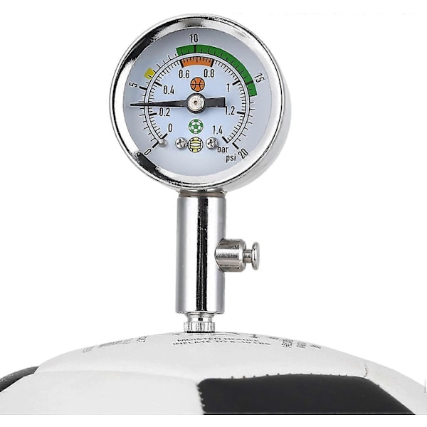 Bollpump Boll Tryckmätare, Mini Lufttrycksmätare Barometer Verktyg För Fotboll Rugby Volleyboll Lufttrycksmätare