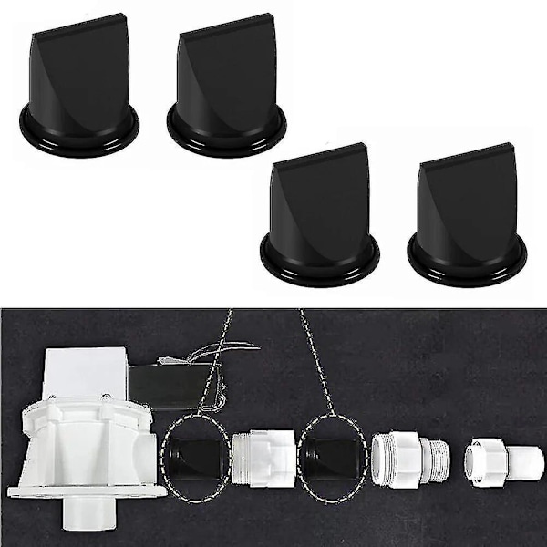 Andningsventilsats för Sealand, 4 delar Ersättningstillbehör för Dometic Vacuflush 385310076, 1 1/2\" Storlek