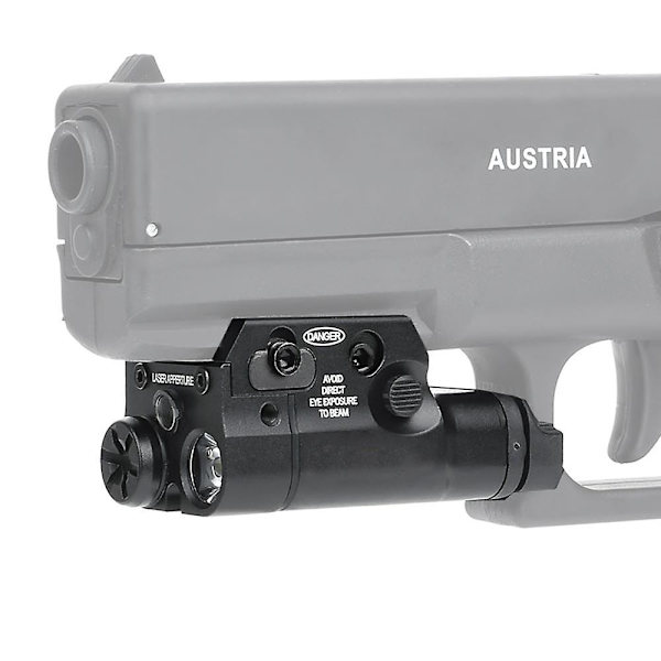 Taktisk Xc2 Airsoft Jakt Ficklampa Röd/Grön Punktlaser Med Vit Red Laser (Tan)