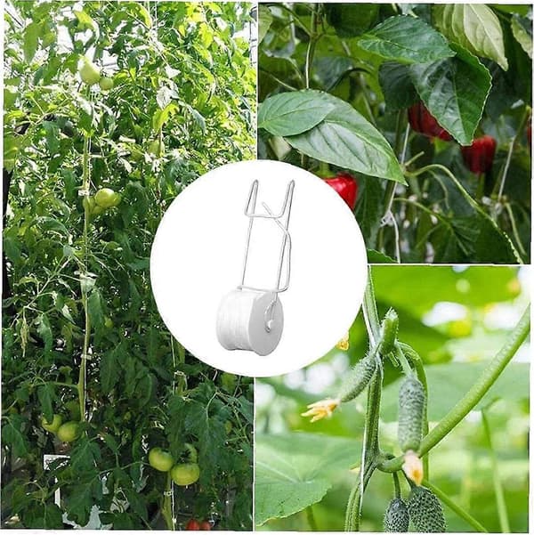 Plant Roller Hook, 6 st Kraftiga Trädgårdstomatkrokar, Blomsterväxttyp Plant Roller Hook Kit
