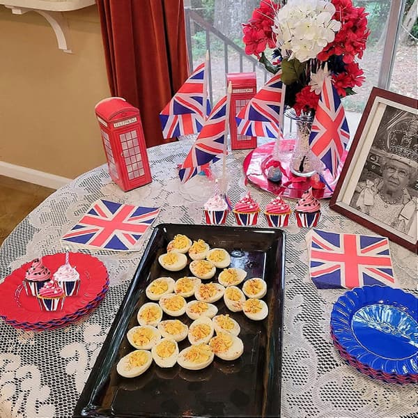 100 st Union Jack Pappersformar för Muffins
